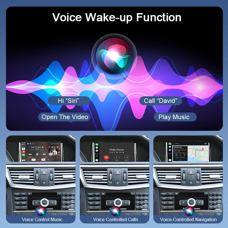 Wireless CarPlay Android Auto Adapter for Mercedes Benz C E Class GLK CLS SLK W204  W212 X204 W218 R172 NTG4.0 Radio Upgrade