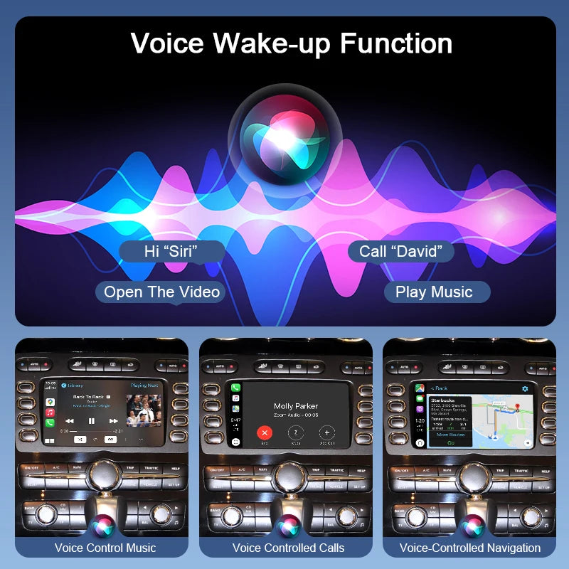Wireless Portable Apple CarPlay Android Auto Voice Control Camera USB Continental GT Flying Spur 2004-2011 Retrofit Navigation