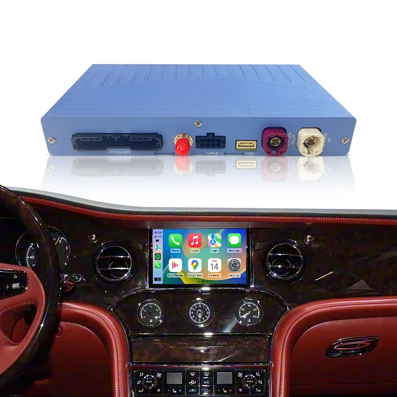 Wireless Portable Apple CarPlay Android Auto Kit ZTUZAUTO Mulsanne 11-19 Supports Siri Google Assistant Steering Wheel Controls