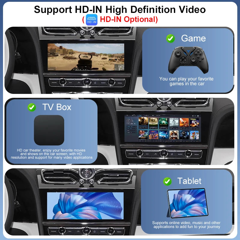 Wireless CarPlay Retrofit Kit for Bentley Bentayga /Flying Spur/Continental 19-21 Android Auto Airplay MirrorLink Voice Control