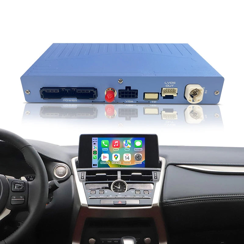 Newest Wireless CarPlay Android Auto Adapter Lexus NX 2015-2021 Factory Screen USB Navigation AirPlay Mirror Link Plug Play Voice