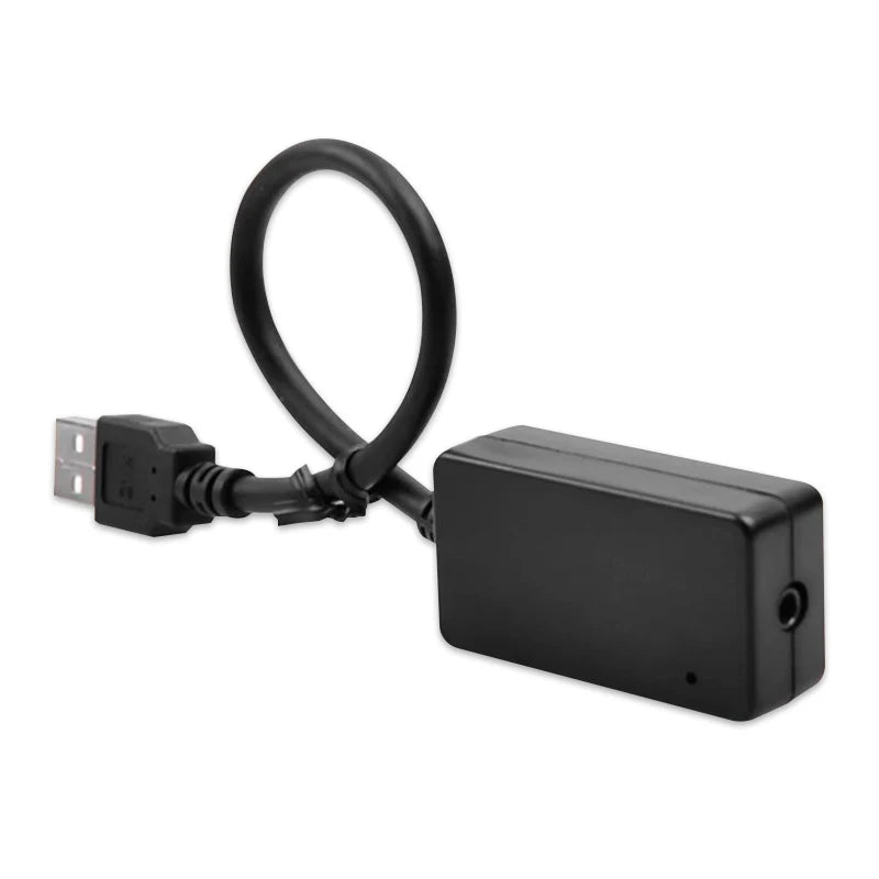 7 Inch Car Screen AUX to USB Adapter for Mercedes Benz NTG 5.0/5.1 System Audio Input Output Converter Black ABS 1 Year Warranty
