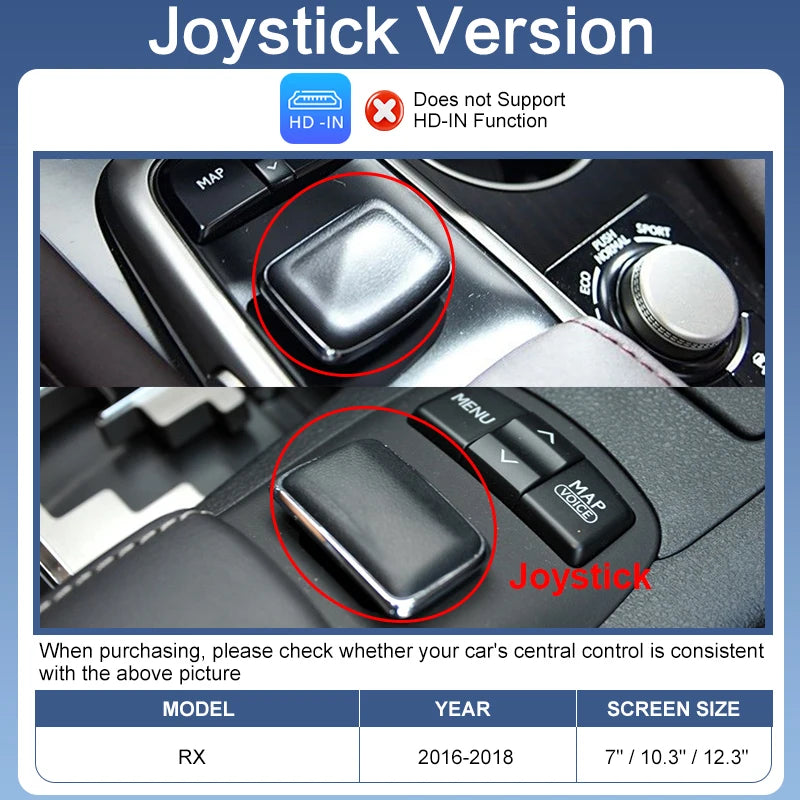 2026 Wireless CarPlay Android Auto Adapter Voice Control Camera Support for Lexus RX 2015-2022 Factory Screen Mirror Link AirPlay