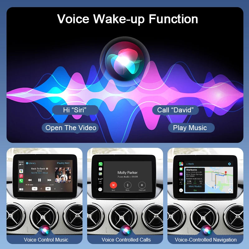 Wireless CarPlay & Android Auto Mercedes Benz NTG5.0 OEM Screen Upgrade with Voice Control & 360 Camera Support