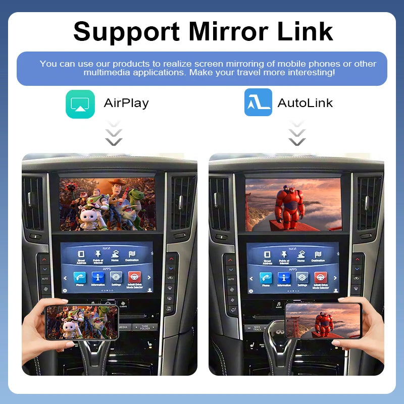 Wireless CarPlay / Android Auto Upgrade for Nissan Patrol/Armada & Infiniti Models 2020-2023