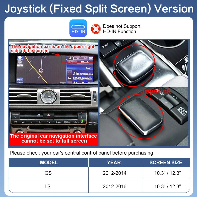 2026 Wireless CarPlay & Android Auto Mirror Link AirPlay for Lexus Models 2012-2019 with Voice Control & Camera Support