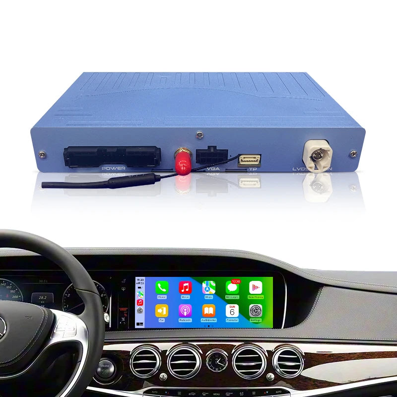 Wireless CarPlay Android Auto Mercedes Benz S-Class W222 2014-2018 E-Class 2014 OEM Screen Upgrade MirrorLink AirPlay Voice