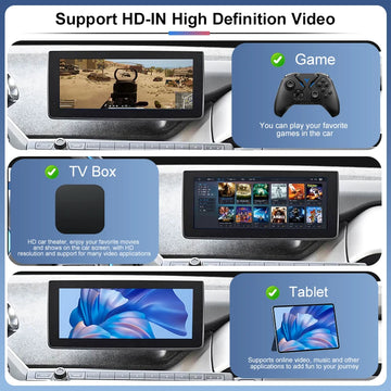 Wireless CarPlay & Android Auto Adapter for BMW I3 I01 2013-2020, Plug & Play for NBT/EVO System, Supports AirPlay & MirrorLink