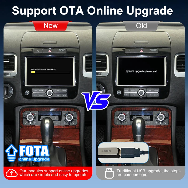ZTUZAUTO Wireless CarPlay Android Auto Adapter VW Touareg RNS850 2011-2015 OEM 8