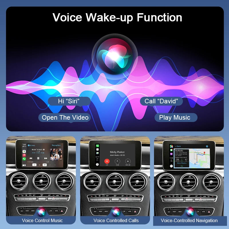 Wireless Apple CarPlay Android Auto Adapter NTG5.0/5.1 System for Mercedes Benz C/GLC Class W205 AirPlay/MirrorLink Voice