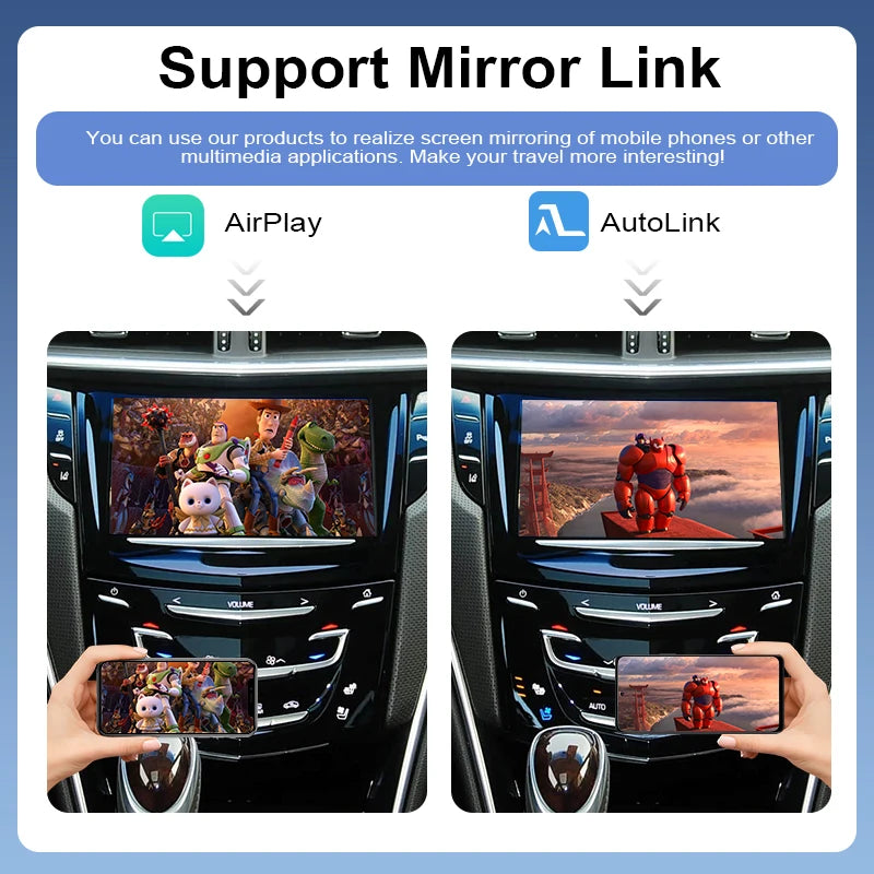 Wireless CarPlay & Android Auto Adapter for Cadillac XTS 2013-2017 ATS SRX XT5 CTS  8