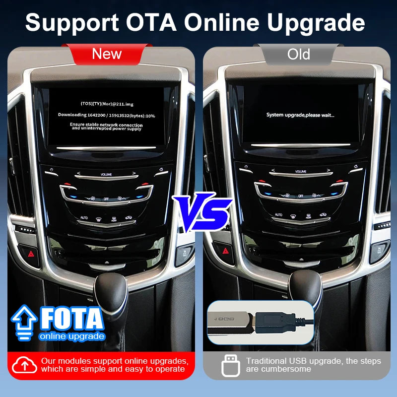 Wireless CarPlay & Android Auto Adapter for Cadillac SRX 2013-2017  CTS ATS XTS XT5 8