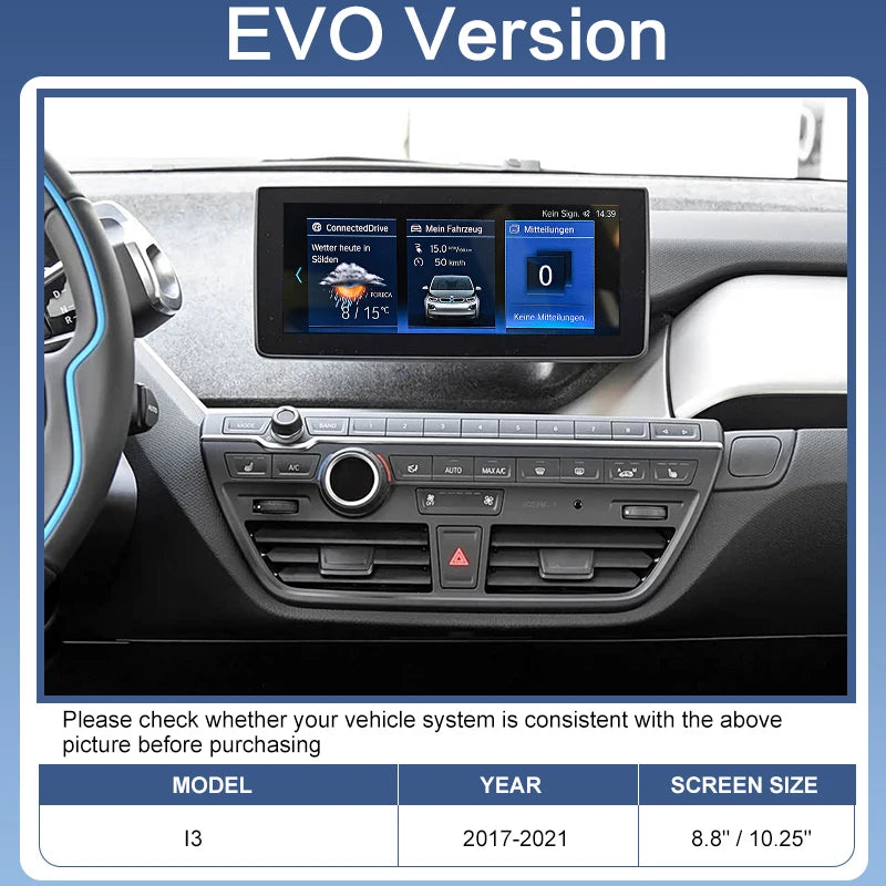 Wireless CarPlay Android Auto Adapter BMW I3 I01 2013-2020 Plug Play NBT/EVO System Supports AirPlay MirrorLink Built-in