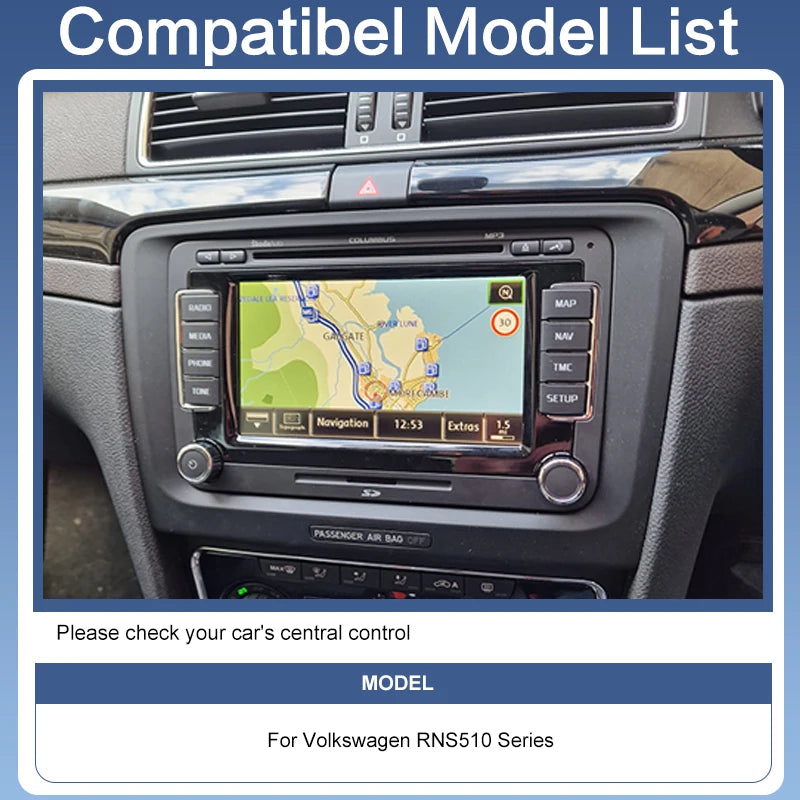Wireless Android Auto CarPlay for Volkswagen Tiguan Passat RNS510 Skoda Phaeton Support Mirror Link Airplay Navi Touch Control