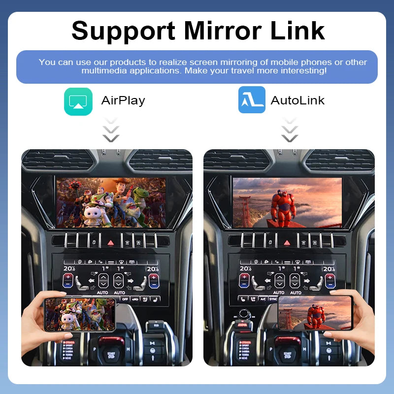 Wireless Portable Apple CarPlay Android Auto Adapter for  Lamborghini Urus 2018-2023 MIB3 with WiFi Bluetooth Retains OEM Rear Camera