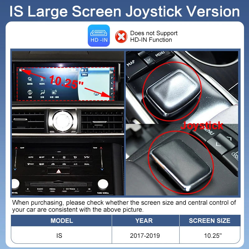 2026 Wireless CarPlay & Android Auto Mirror Link AirPlay for Lexus Models 2012-2019 with Voice Control & Camera Support
