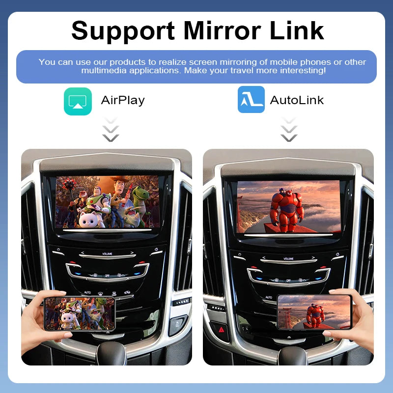Wireless CarPlay & Android Auto Adapter for Cadillac SRX 2013-2017  CTS ATS XTS XT5 8