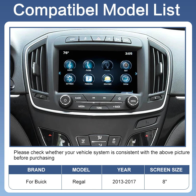 Wireless Portable CarPlay Android Auto Adapter Buick Regal 2013-2017 8