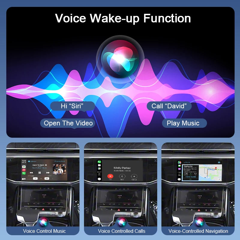ZTUZAUTO Wireless Apple CarPlay Android Auto Interface for Audi A8 2018-2025/Q8 2019-2024 Steering Wheel Control Voice