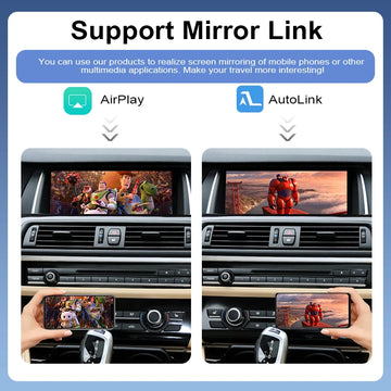 Wireless CarPlay for BMW 1 2 3 4 5 7 Series F10 F20 F36 X1 X3 F25 F26 F48 MINI X4 X5 X6 F15 F16 Android Auto AirPlay Mirror Link