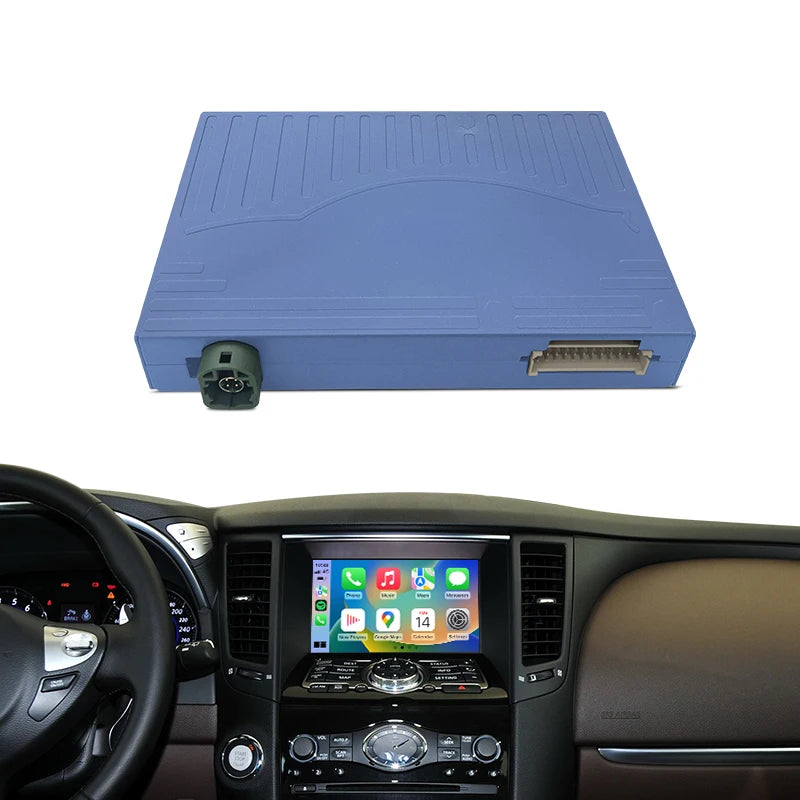Wireless CarPlay Android Auto Adapter Infiniti Q70/Q70L/QX80 Mirror Link AirPlay YouTube Plug Play Retrofit Kit Voice Control