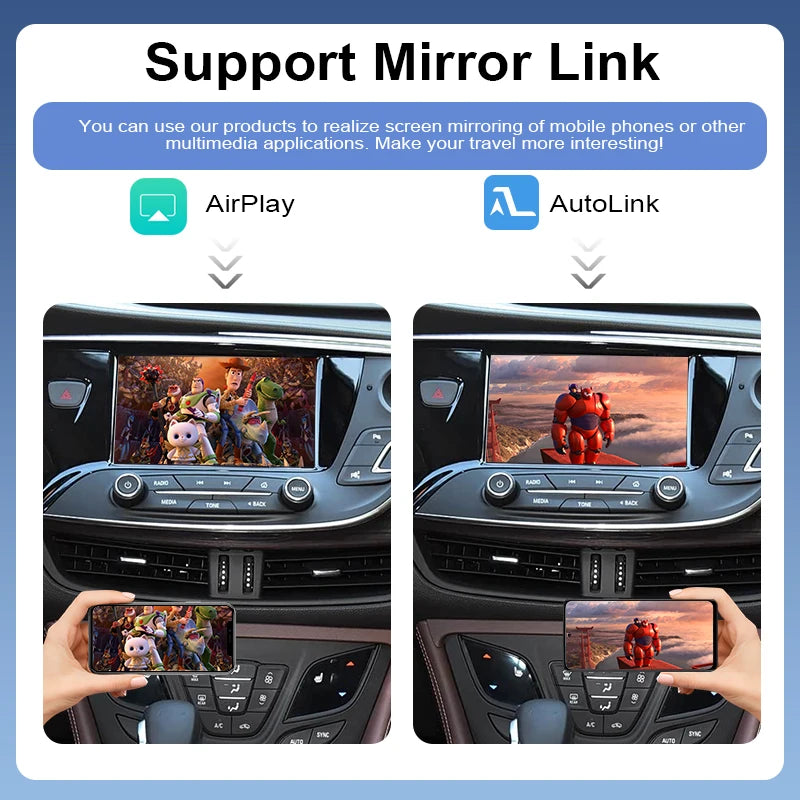 Wireless CarPlay Android Auto Adapter for Buick Envision 2014-2019 OEM 8