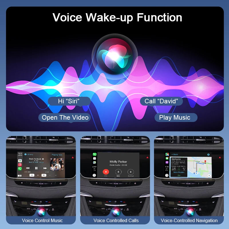 Wireless CarPlay for Cadillac XT5 2016-2019 SRX XTS CTS ATS 8'' HMI 2.0 Android Auto Mirror Link AirPlay Support Reverse Camera