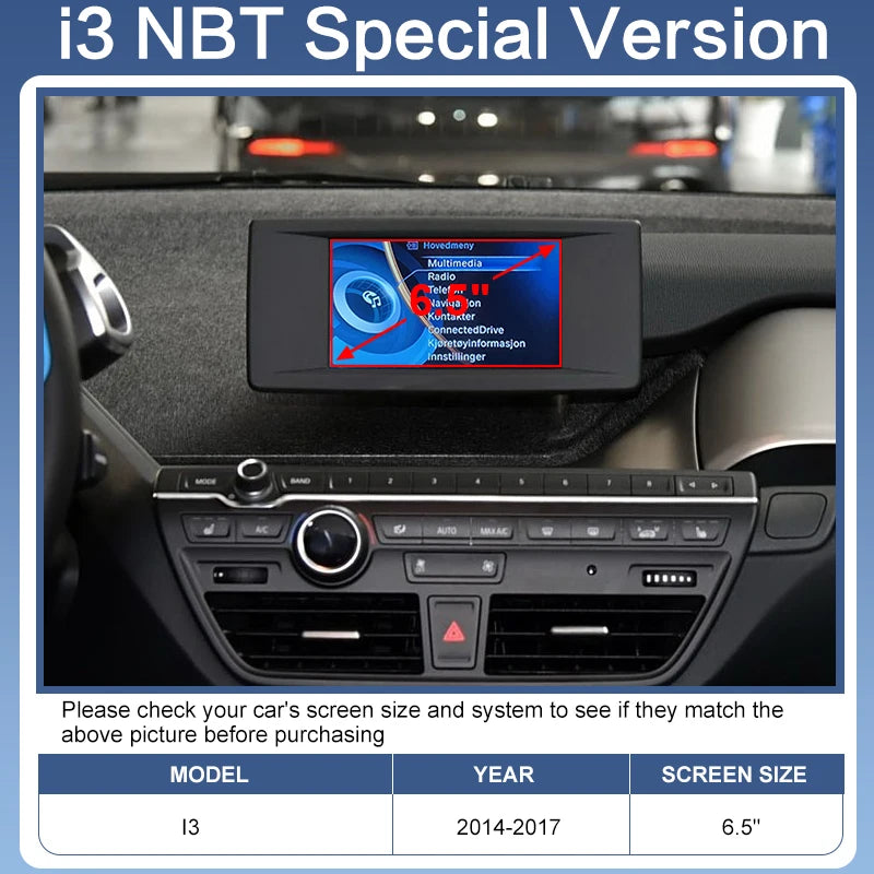 Wireless CarPlay Android Auto Adapter BMW I3 I01 2013-2020 Plug Play NBT/EVO System Supports AirPlay MirrorLink Built-in