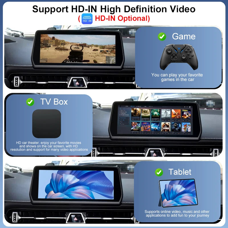 Wireless CarPlay Android Auto Adapter for Toyota Supra 2019-2025 EVO System Plug & Play Supports AirPlay MirrorLink OEM Upgrade