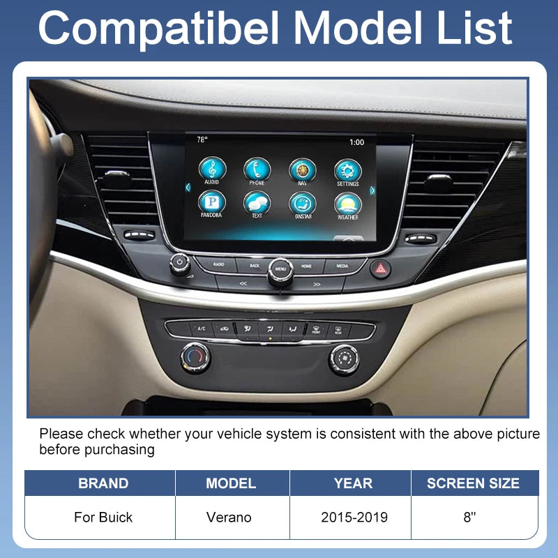 Wireless CarPlay Android Auto Adapter Ztuzauto Buick Verano 2015-2019 2.5/2.0 Support Mirror Screen AirPlay Reverse Camera 1