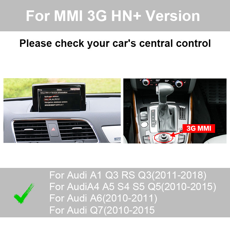 Wireless Apple CarPlay Android Auto Interface for Audi A1 A3 A4 A5 A6 A7 A8 Q2 Q3 Q5 Q7, with Mirror Link AirPlay Car Play Functions