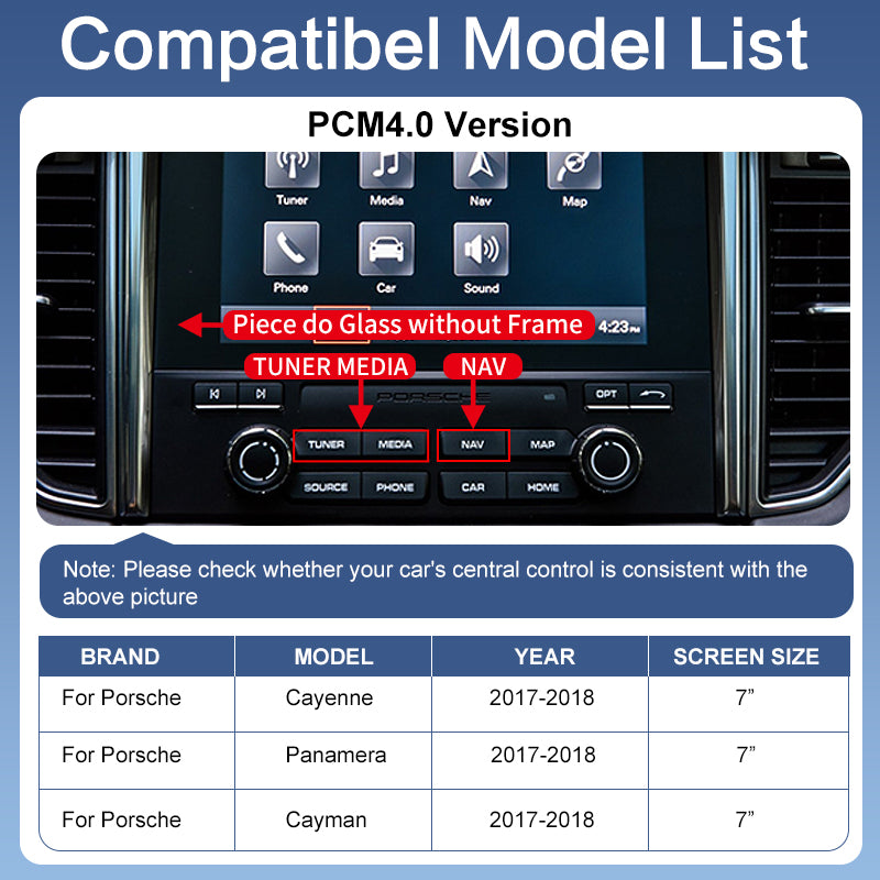 Wireless Apple Carplay For Porsche 911 Bosxter Cayman Macan Cayenne Panamera PCM/CDR Android Auto Support Rear Camera