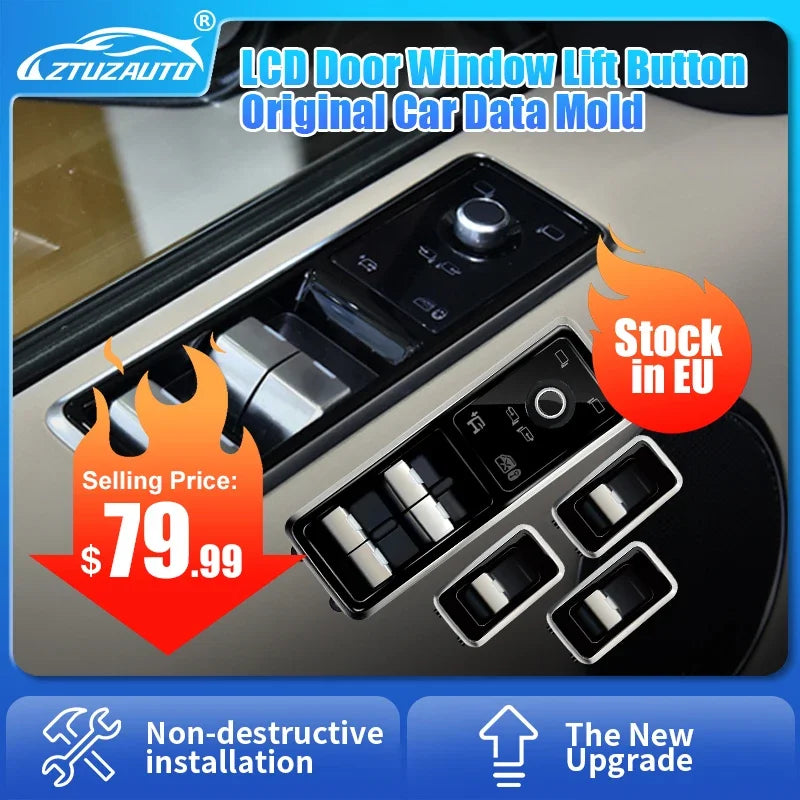 Electric Window Switch with Liquid Crystal Button for Land Rover