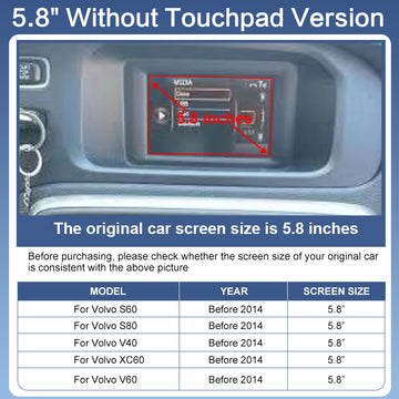 Wireless Carplay Box For Volvo V40 V60 XC60 S60 S80 Before 2014 Multimedia Android Auto Ｍodule Mirror Link Display Screen Camera
