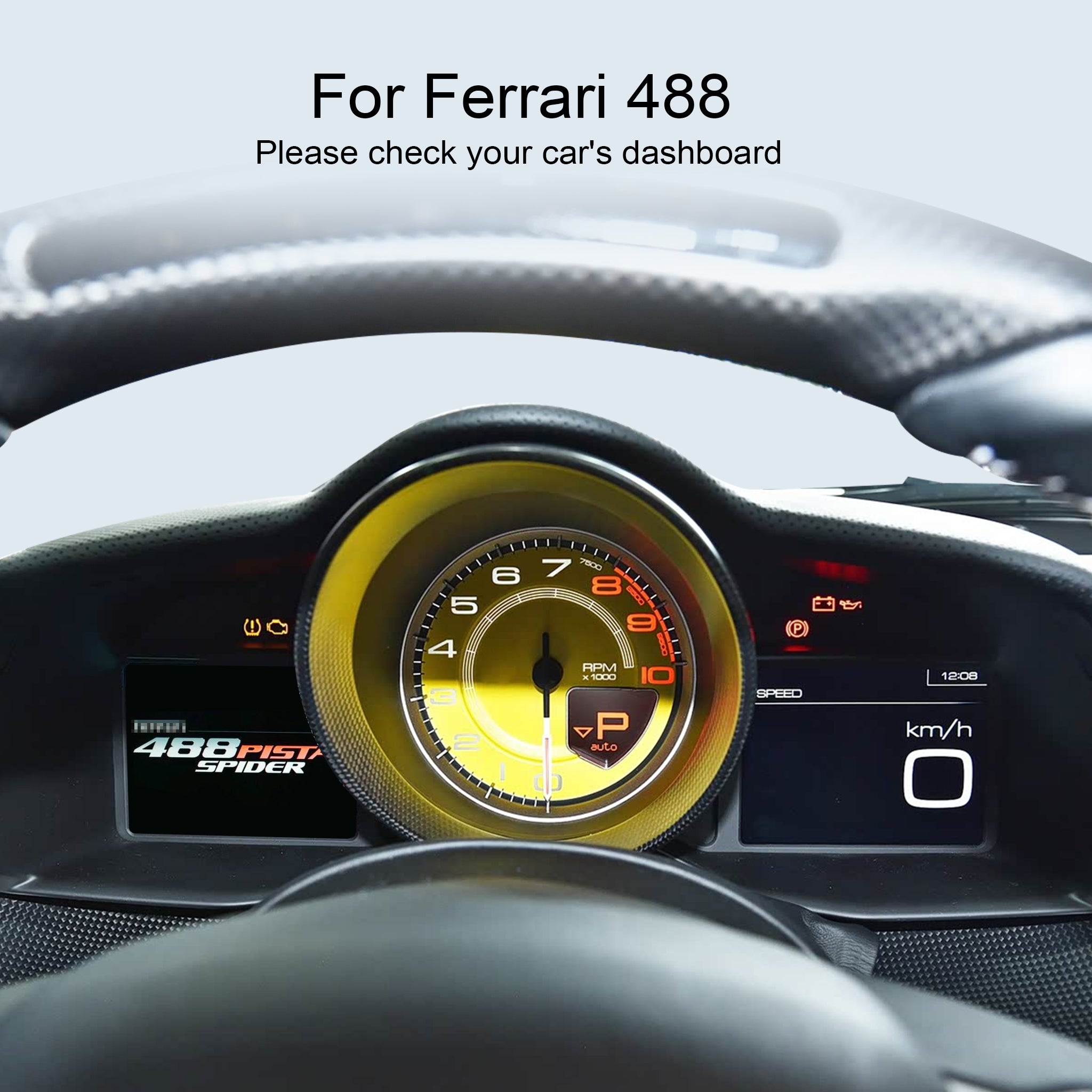 Wireless CarPlay & Android Auto Module for Ferrari 458 / 488 | Instrument Cluster Screen Upgrade