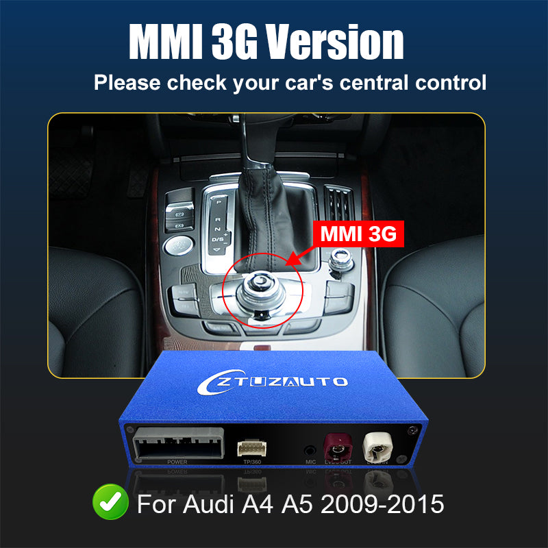 [CLEARANCE] Wireless CarPlay & Android Auto Upgrade for Audi A4 A5 Q5 (2009-2015) | MMI 3G System ONLY