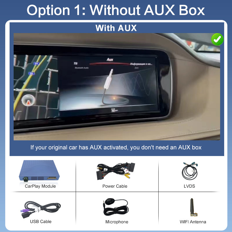 Wireless Portable CarPlay Android Auto AirPlay Screen Upgrade for Mercedes Benz A/B/C/E/S/CLA/GLA/GLC/CLS/GLE W205 Mirror Link