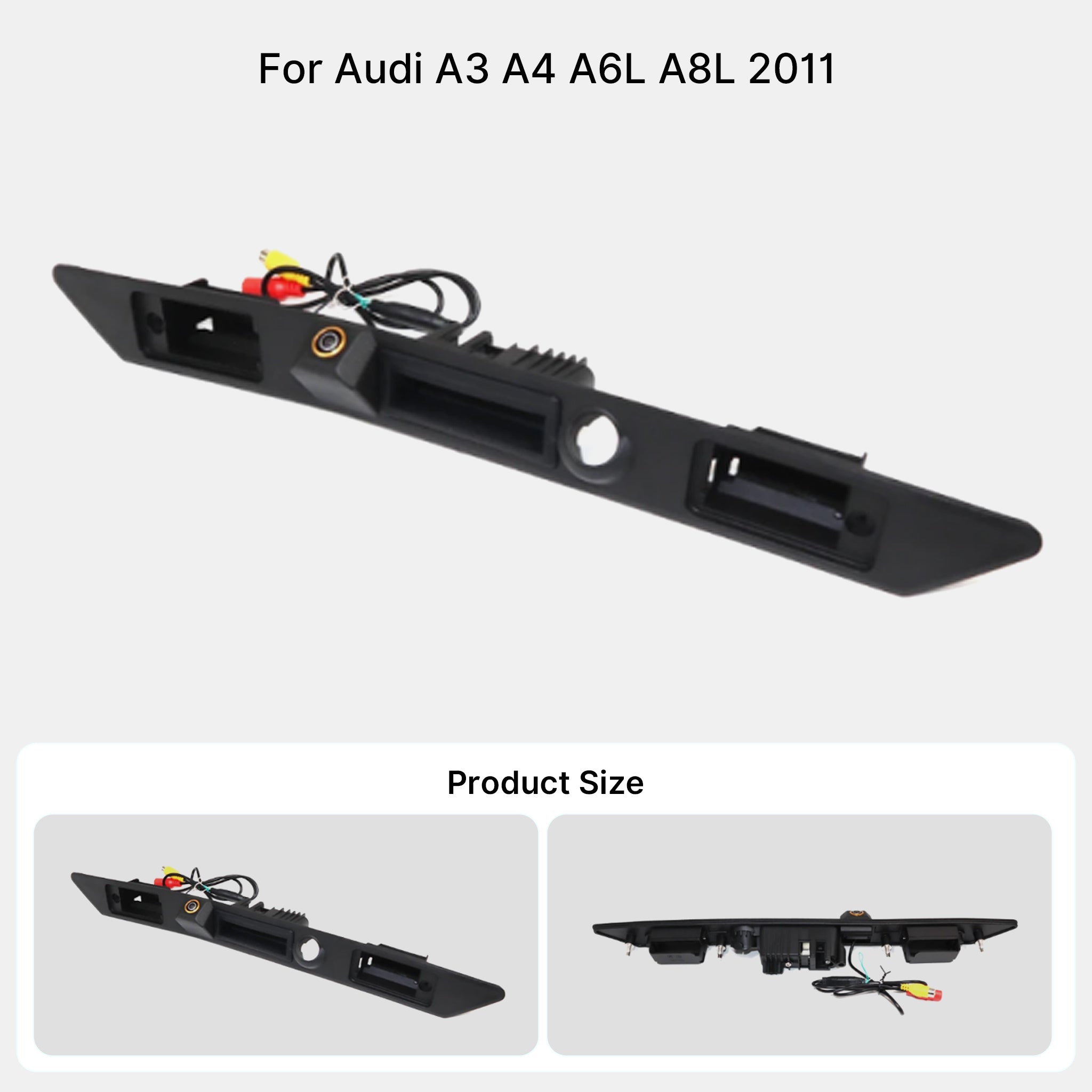 Audi VW Skoda Trunk Handle Backup Camera | Golden Fisheye Lens Rear View Reverse Camera